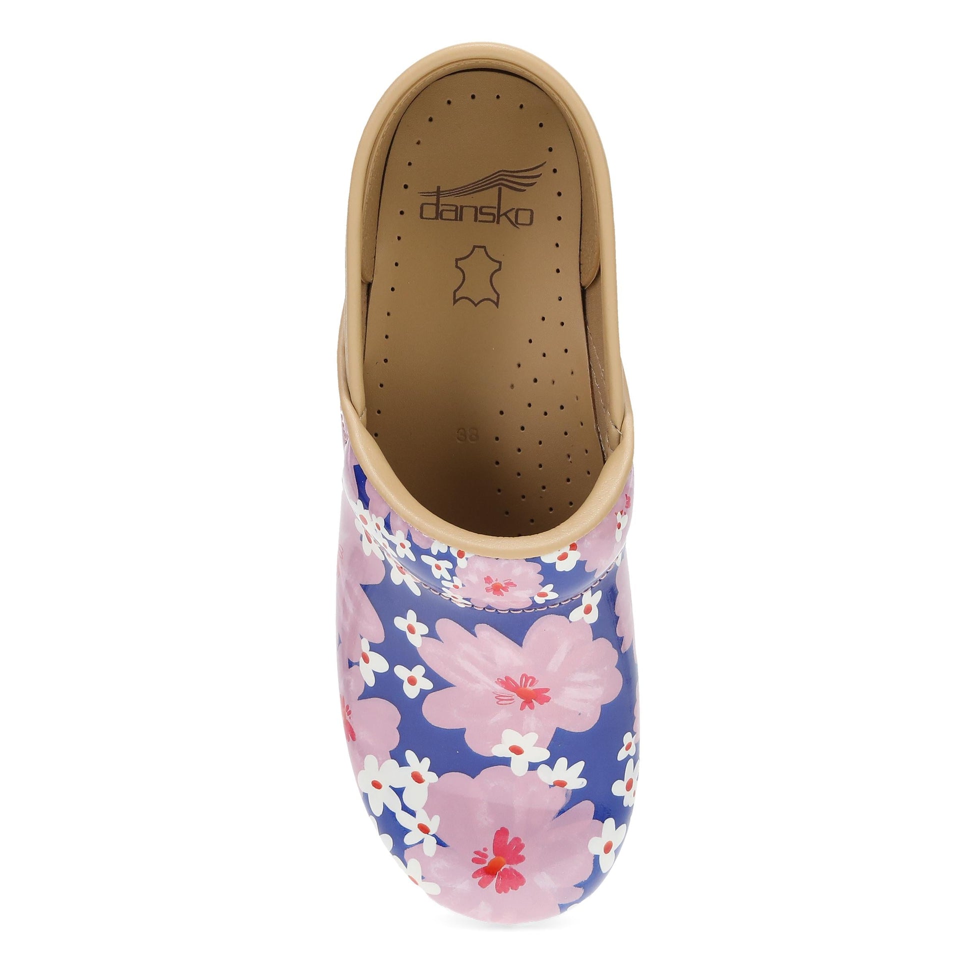 Dansko Wide Pro Pink Bloom Patent