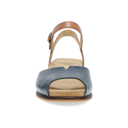 Dansko Cass Blue/Tan Leather