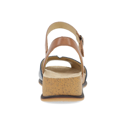 Dansko Cass Blue/Tan Leather
