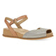 Platino/Tan Leather Sandal