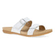 White Full Grain Sandal