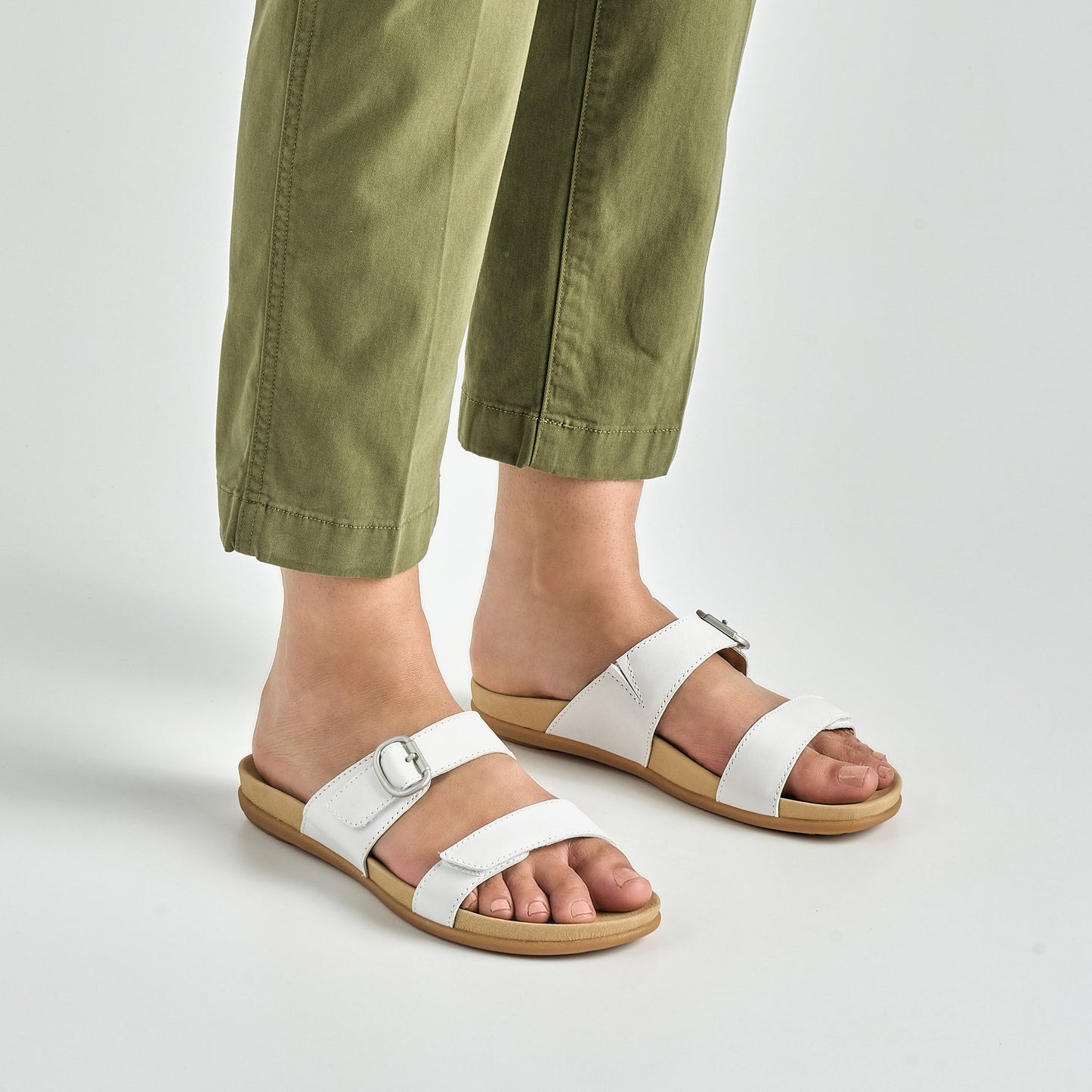Dansko Justine White Full Grain