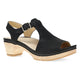Black Milled Nubuck Sandal