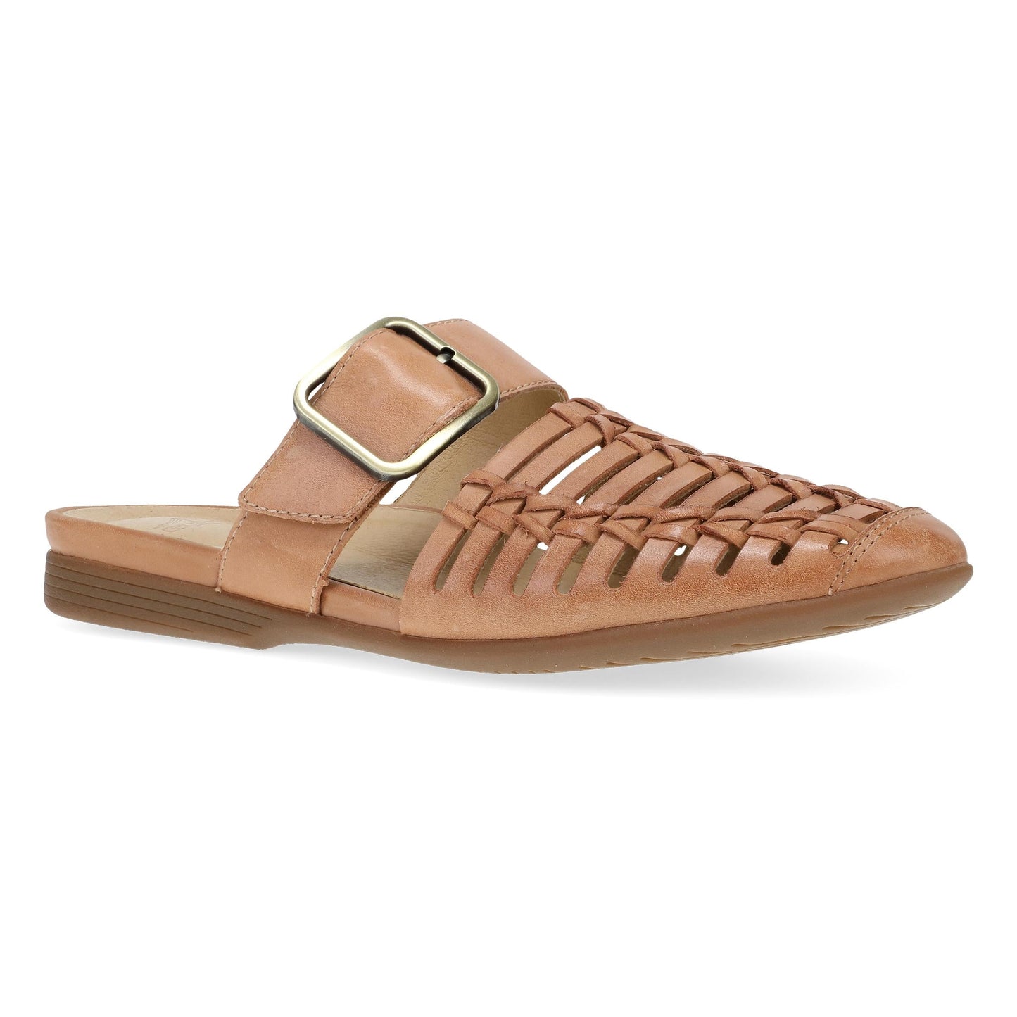 Light Tan Burnished Nappa Mule,36