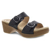 Black Full Grain Sandal