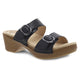 Black Full Grain Sandal