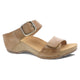 Tan Milled Burnished Sandal
