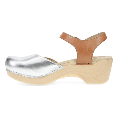 Dansko Sam Silver/Tan Leather