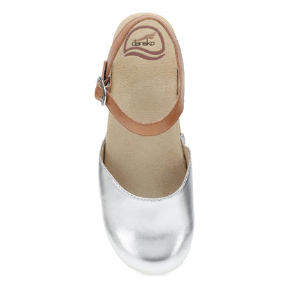 Dansko Sam Silver/Tan Leather