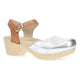 Silver/Tan Leather Mary Jane