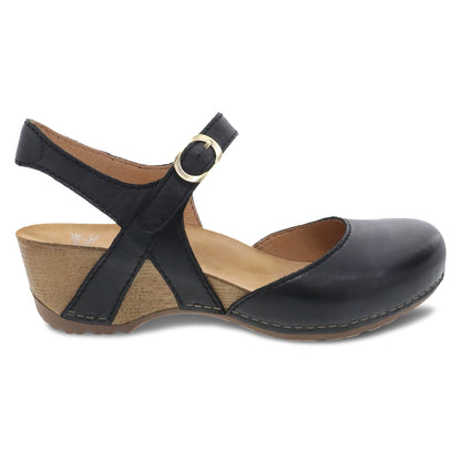 Dansko Tiffani Black Milled Burnished
