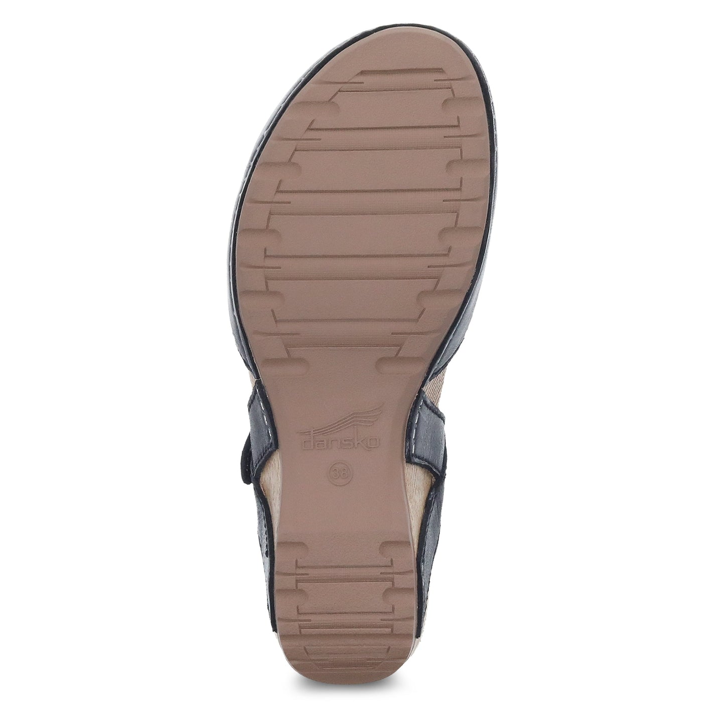 Dansko Tiffani Black Milled Burnished