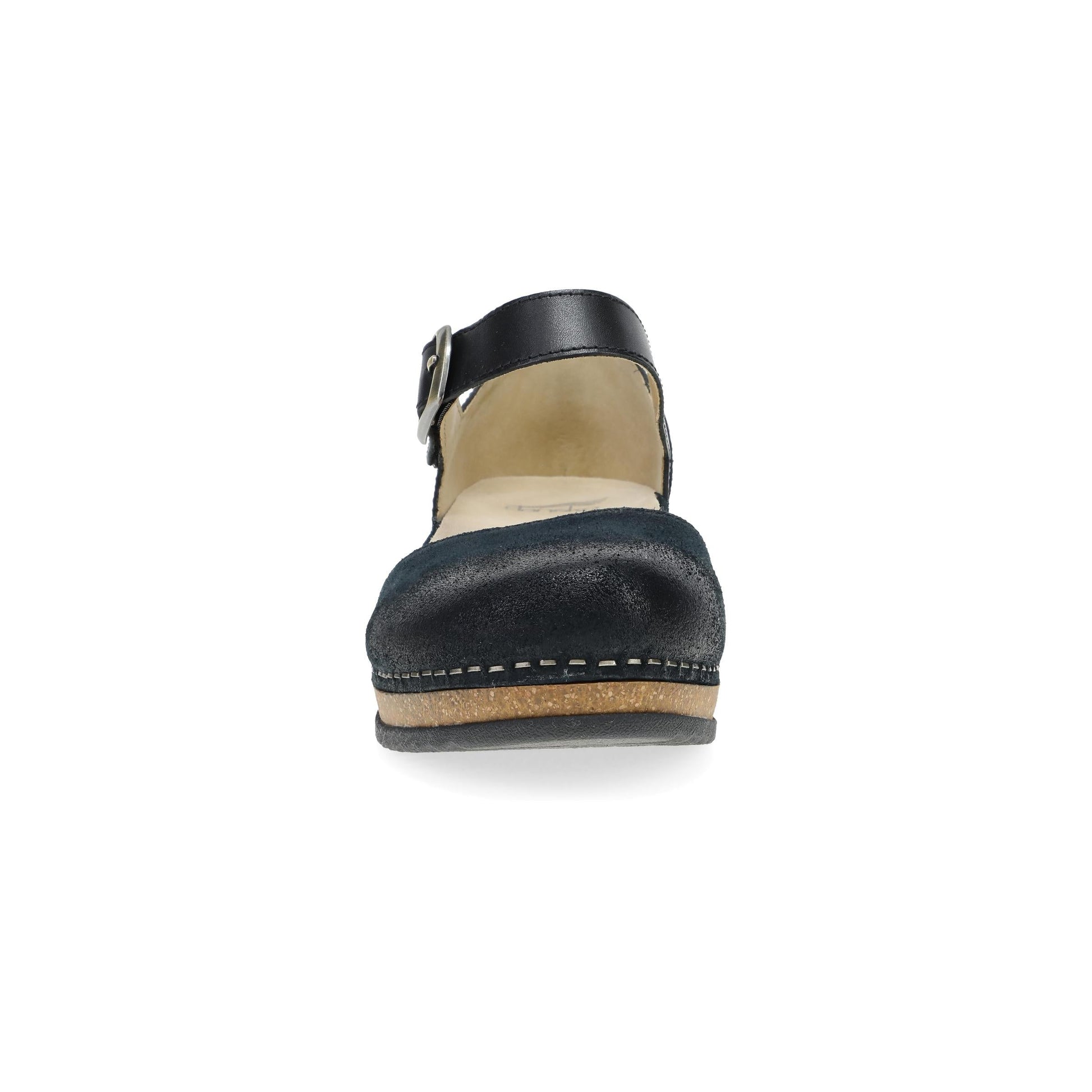 Dansko Mae Black Burnished Suede