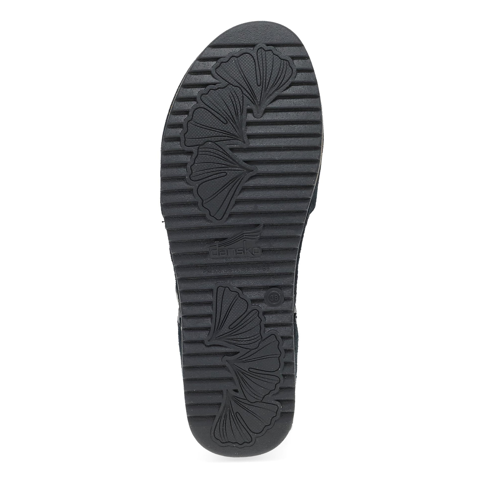 Dansko Mae Black Burnished Suede