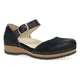 Black Burnished Suede Mary Jane