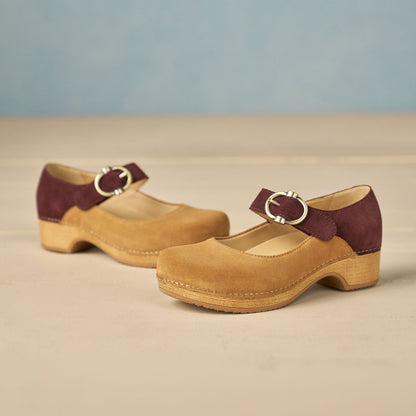 Dansko Bonny Mary Jane Tan/Mulberry