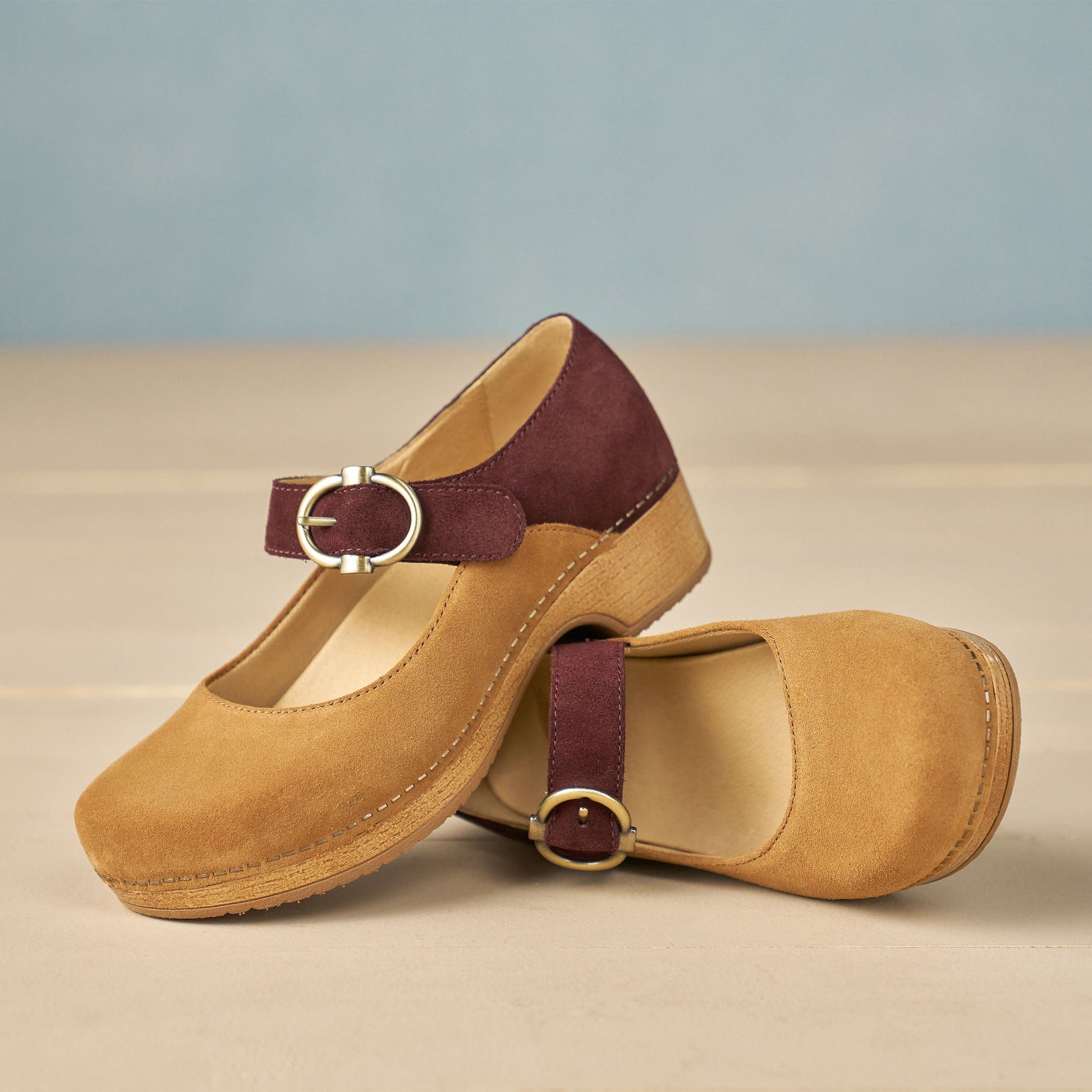 Dansko Bonny Mary Jane Tan/Mulberry