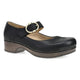 Black Leather Clog
