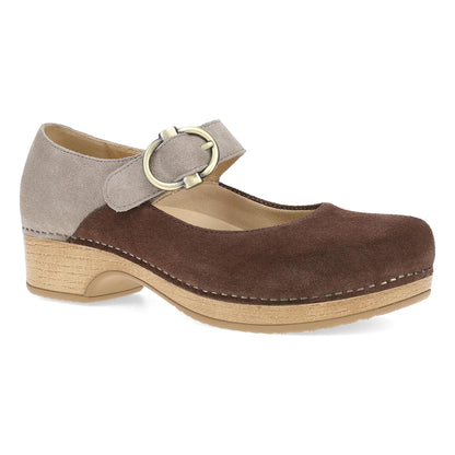 Chocolate Taupe Burnished Nubuck Mary Jane,36