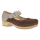 Chocolate Taupe Burnished Nubuck Mary Jane