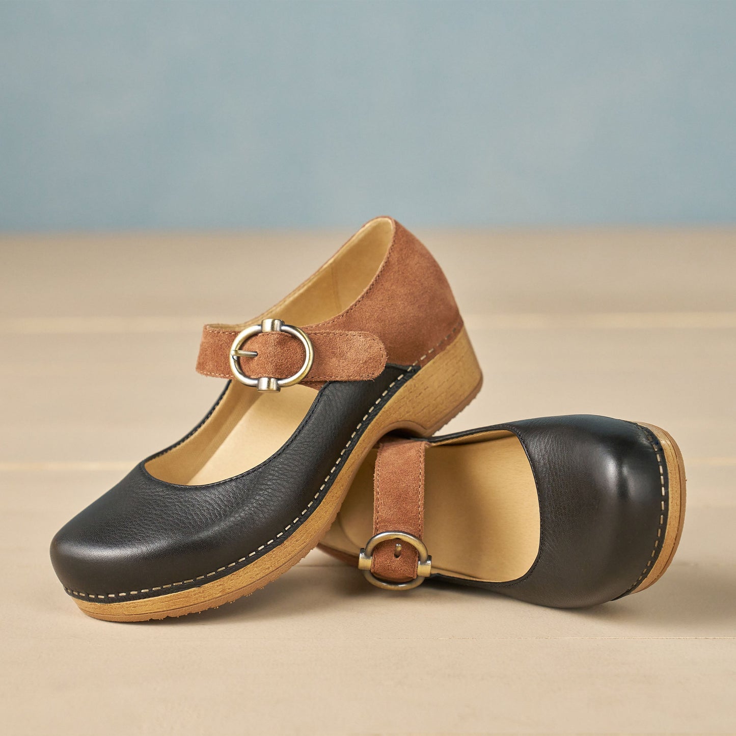 Dansko Bonny Mary Jane Black/Luggage