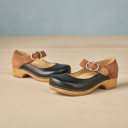 Dansko Bonny Mary Jane Black/Luggage