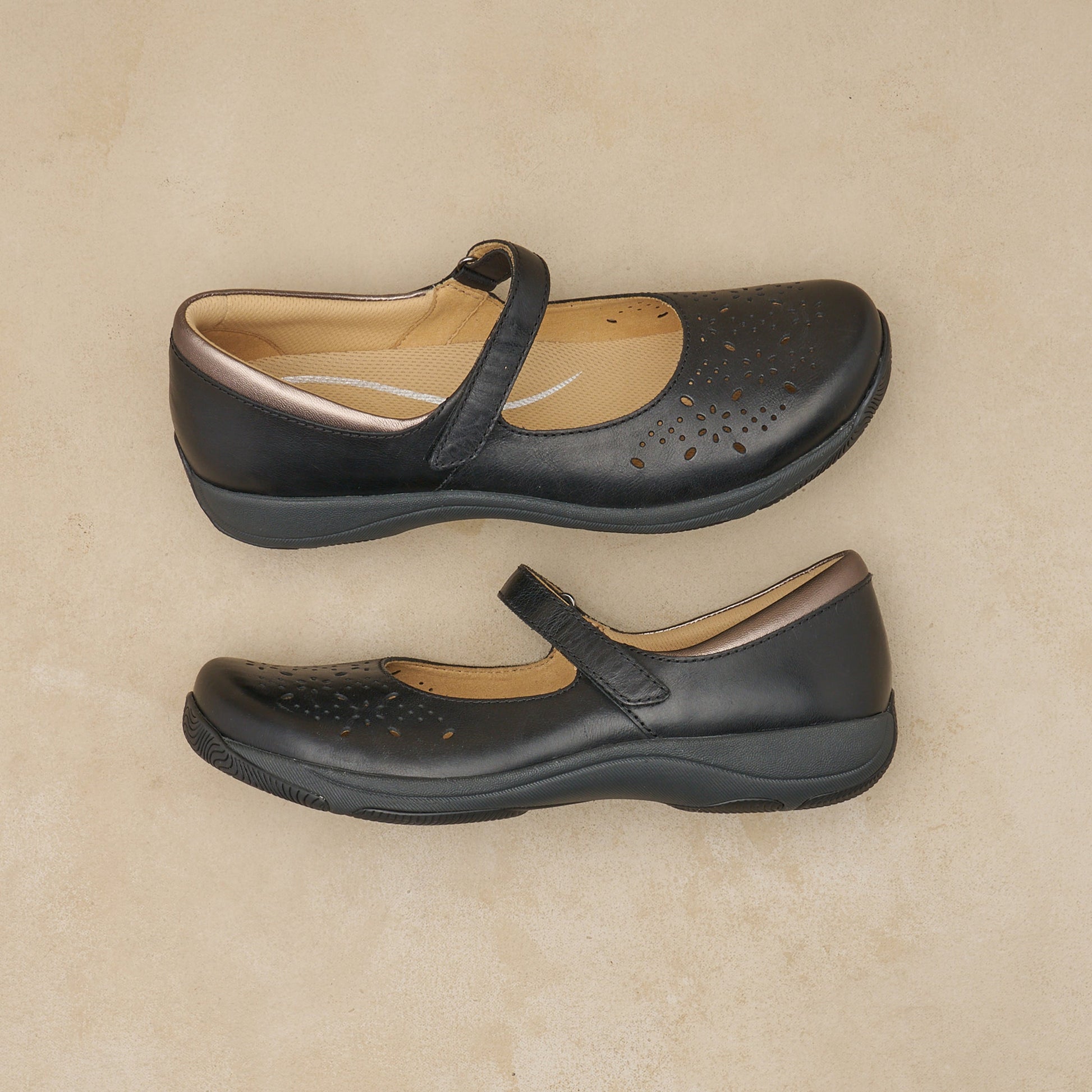 Dansko Stacy Black Waxy Burnished
