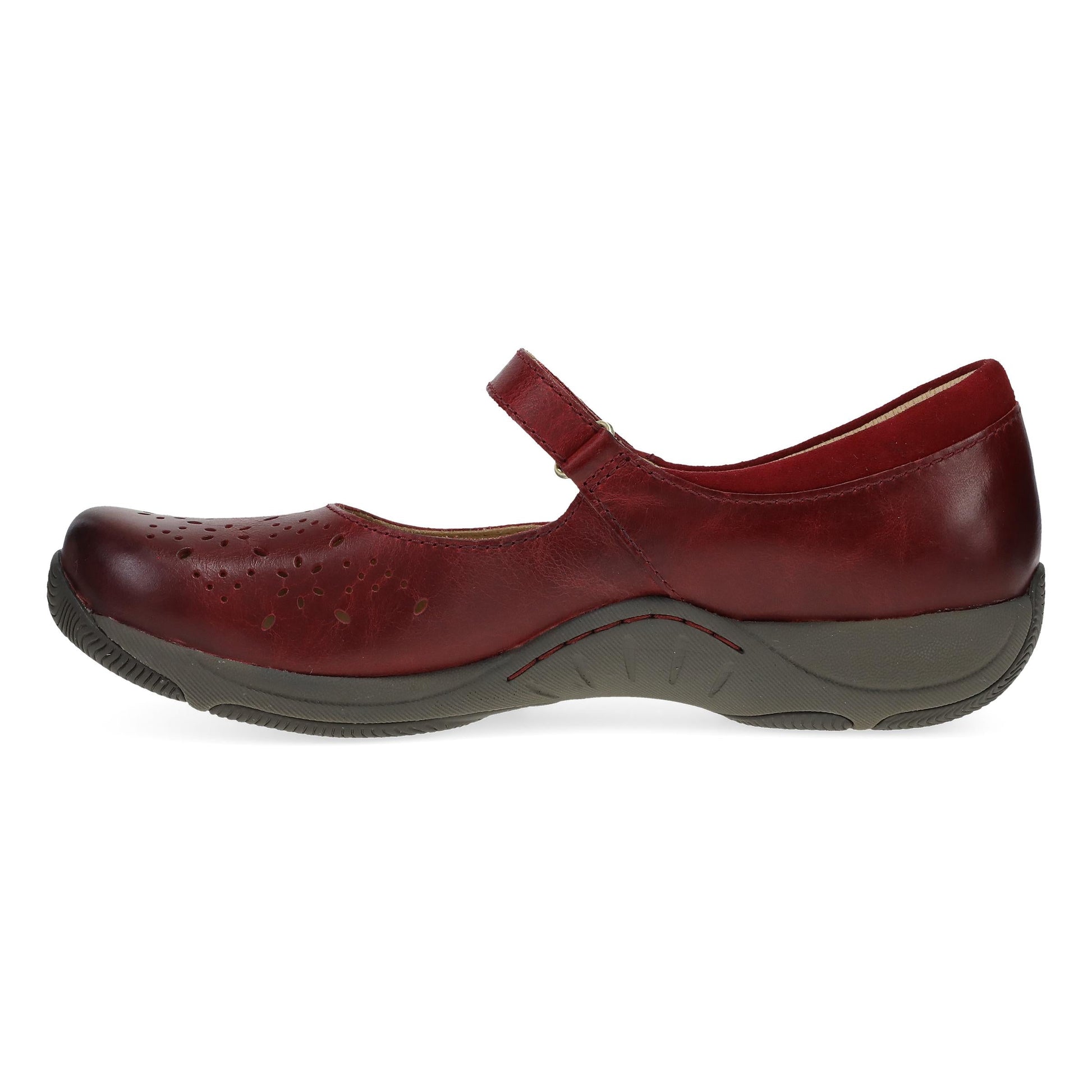 Dansko Stacy Red Waxy Burnished
