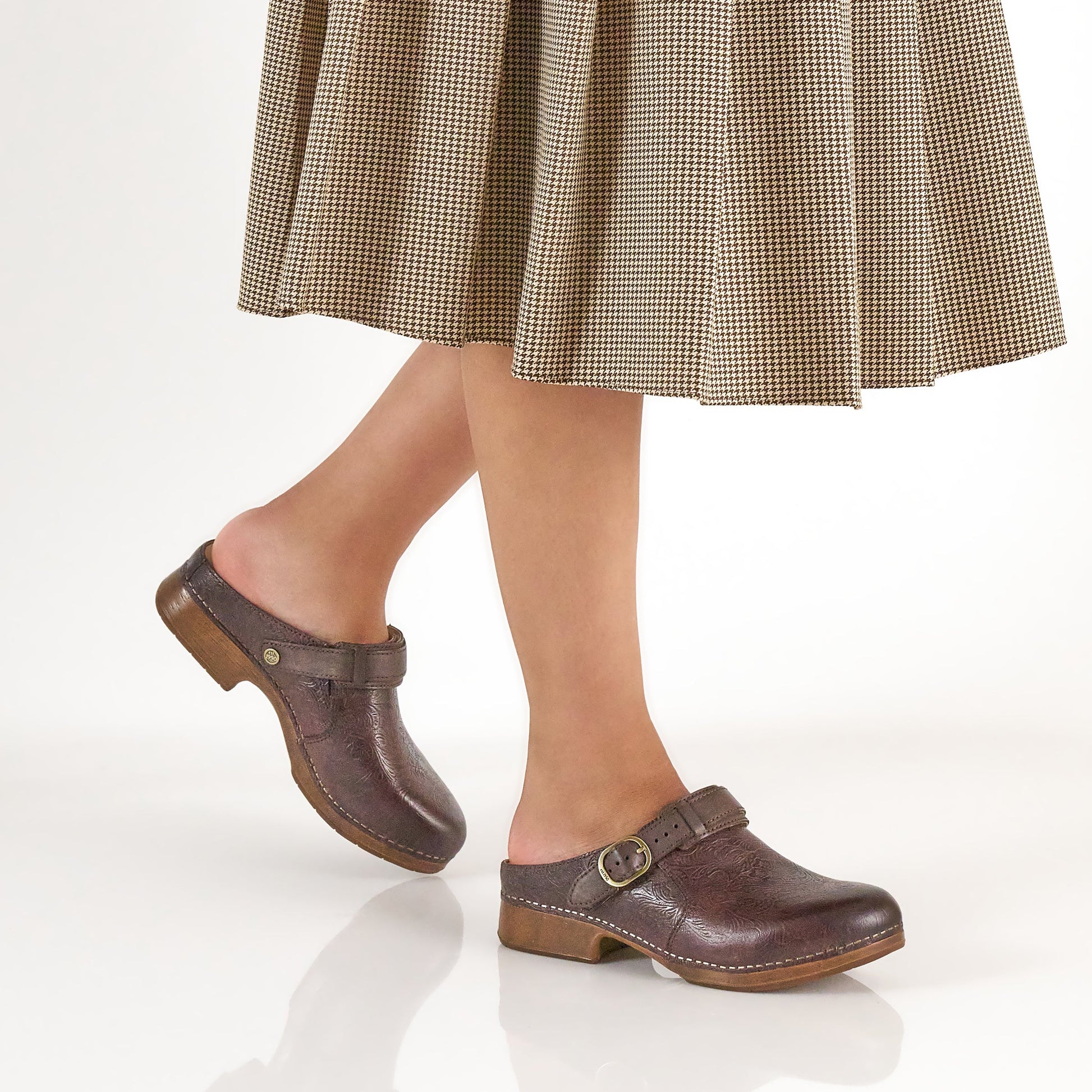 Dansko Millie Chocolate Tooled