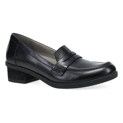 Black Waterproof Burnished Loafer,36