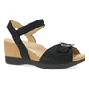 Black Milled Nubuck Sandal