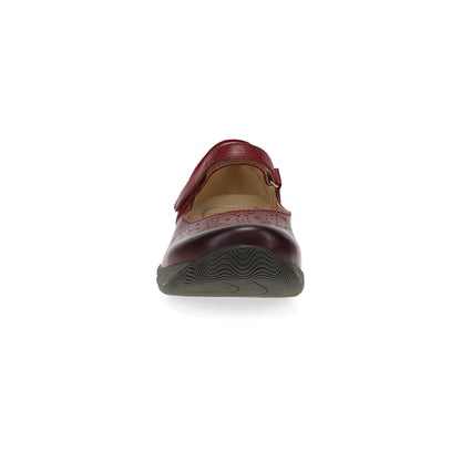 Dansko Stacy Wide Red Waxy Burnished