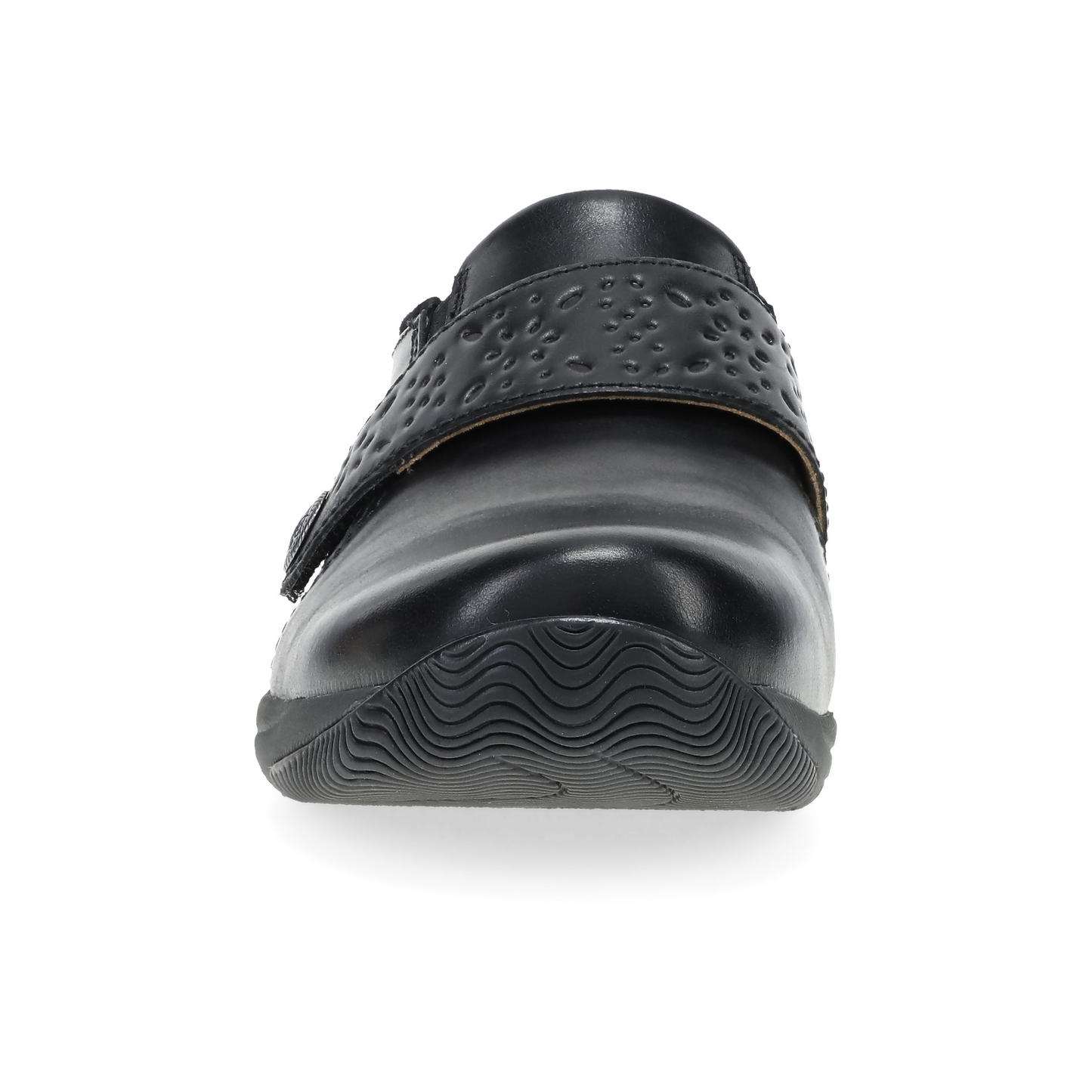 Dansko Sallie Wide Black Waxy Burnished