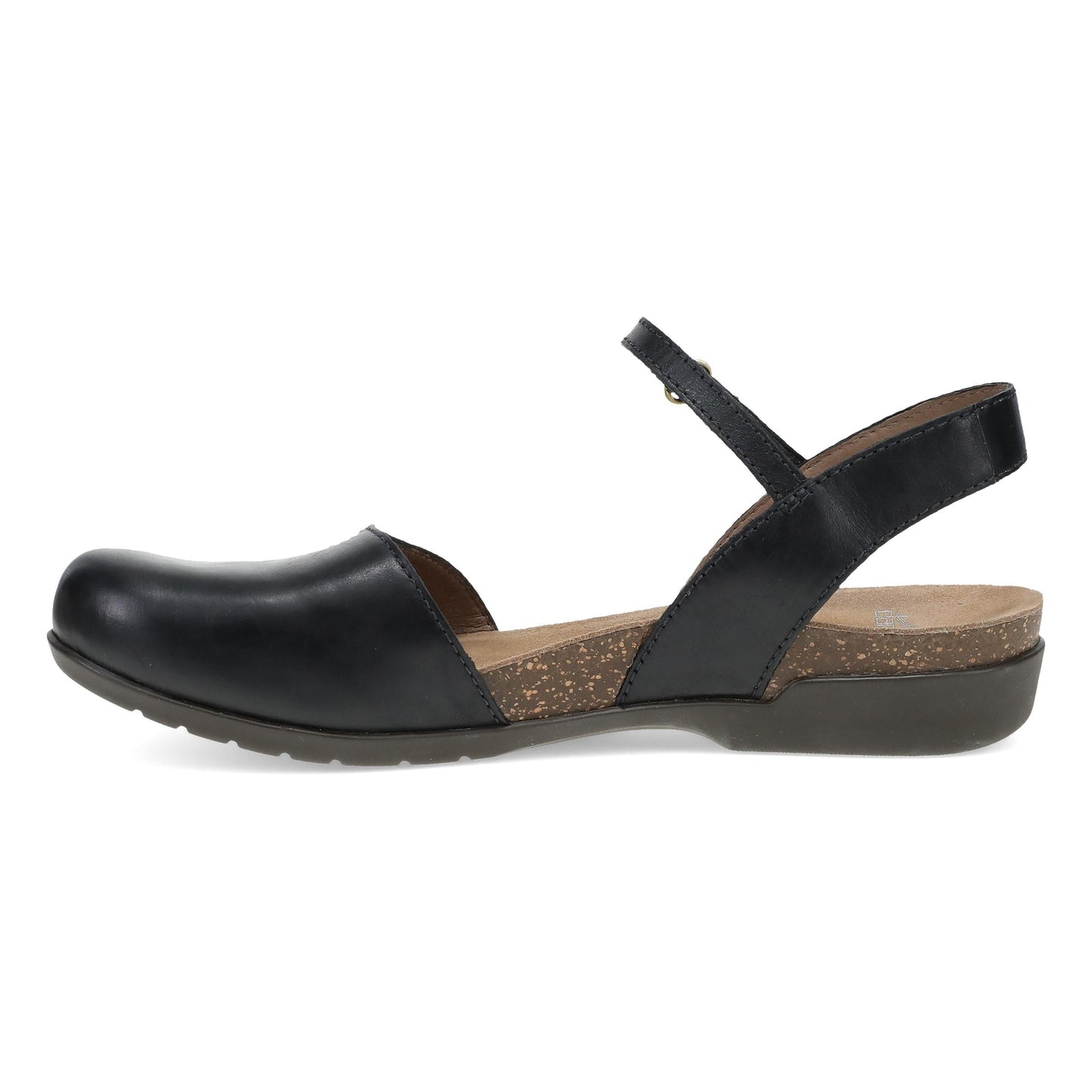 Dansko Rowan Wide Black Waxy Burnished