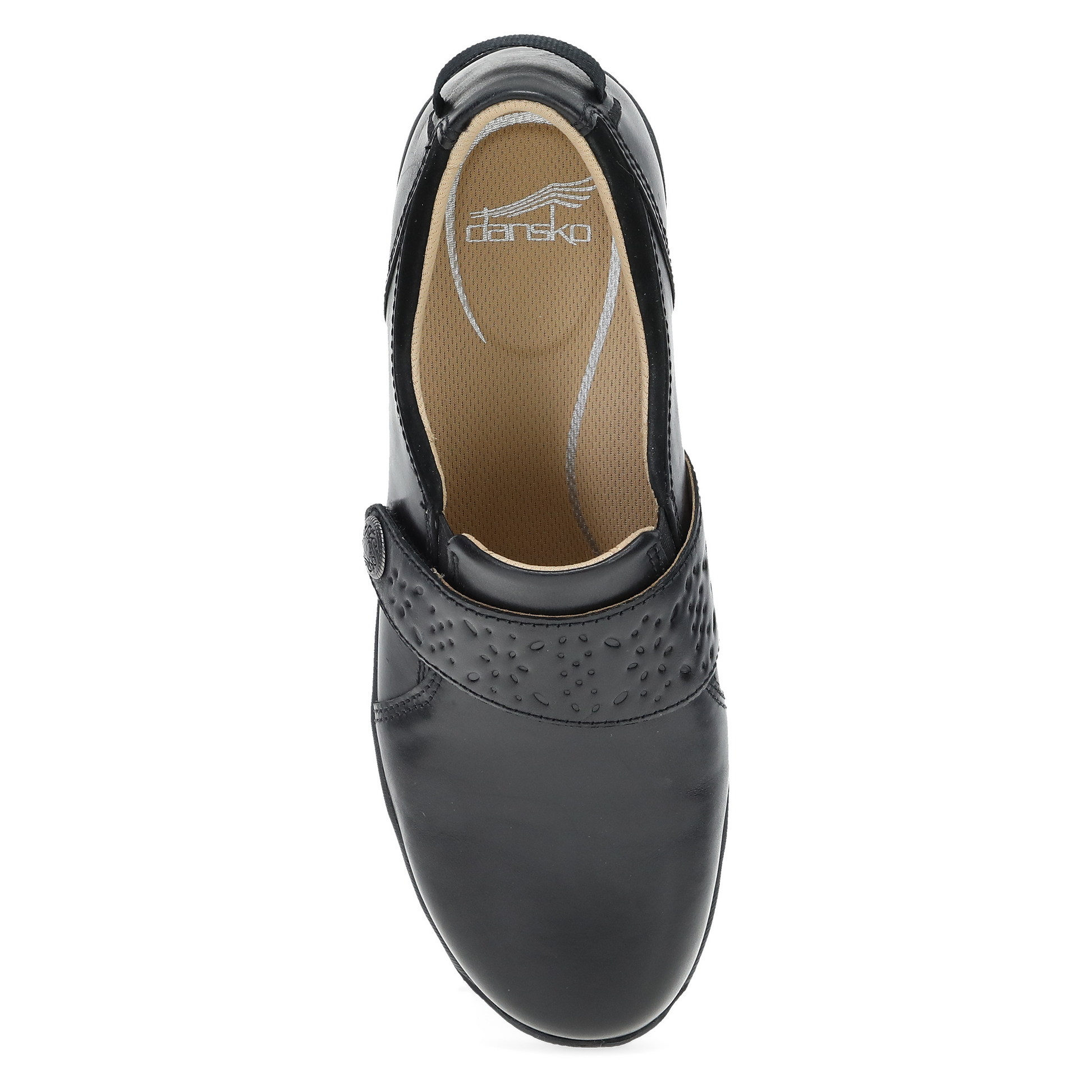 Dansko Sallie Black Waxy Burnished