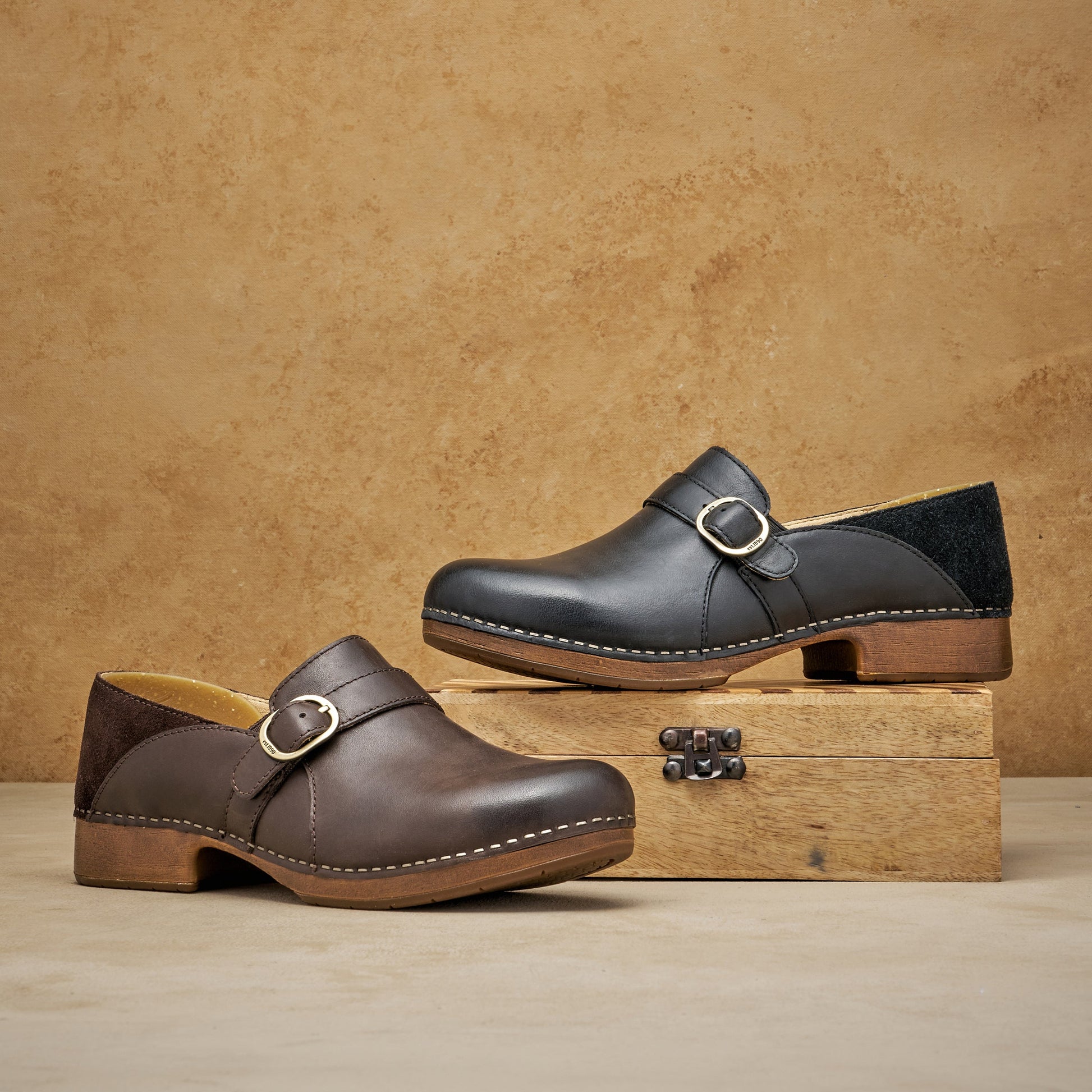 Dansko Margaret Black Burnished Calf
