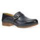 Black Burnished Calf Clog