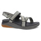 Black Multi Webbing Sandal