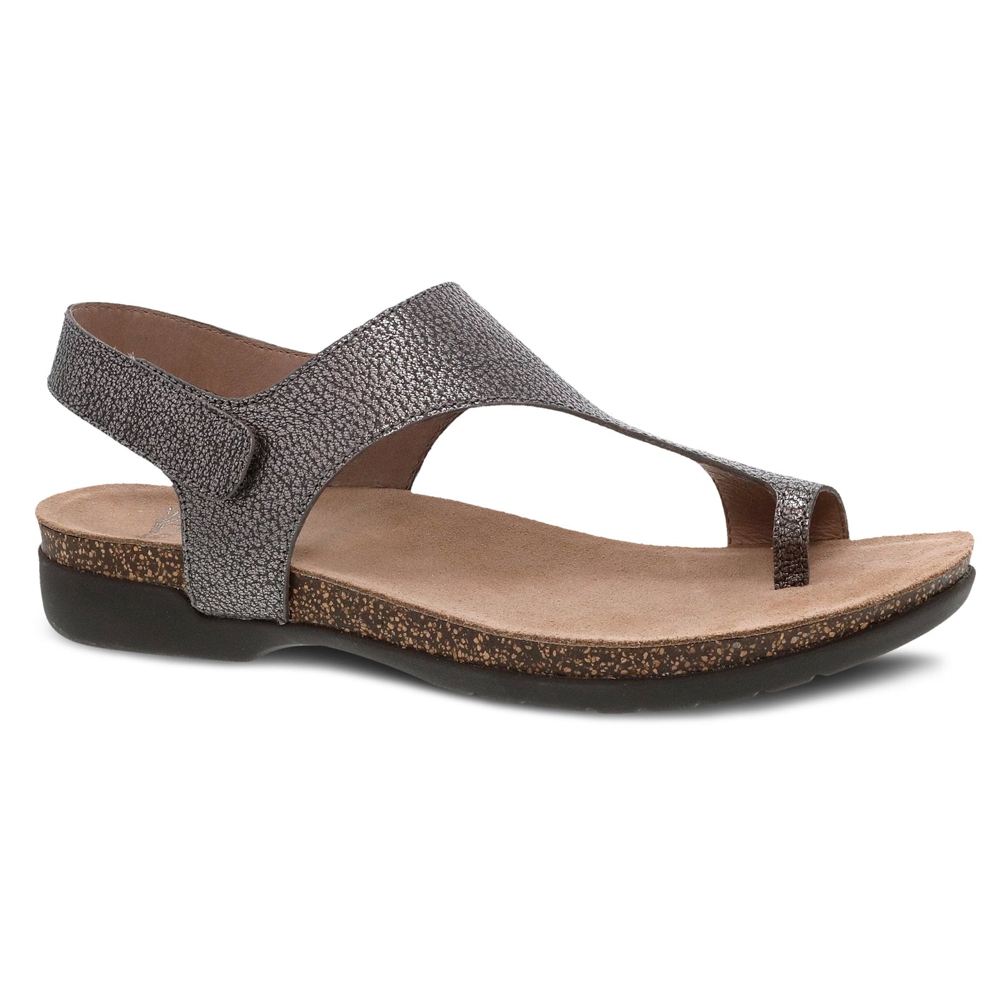 Pewter Metallic Sandal,36