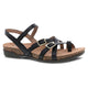 Black Waxy Burnished Sandal