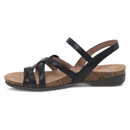 Dansko Roslyn Black Waxy Burnished