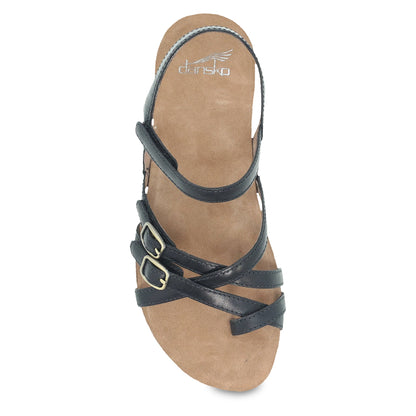 Dansko Roslyn Black Waxy Burnished