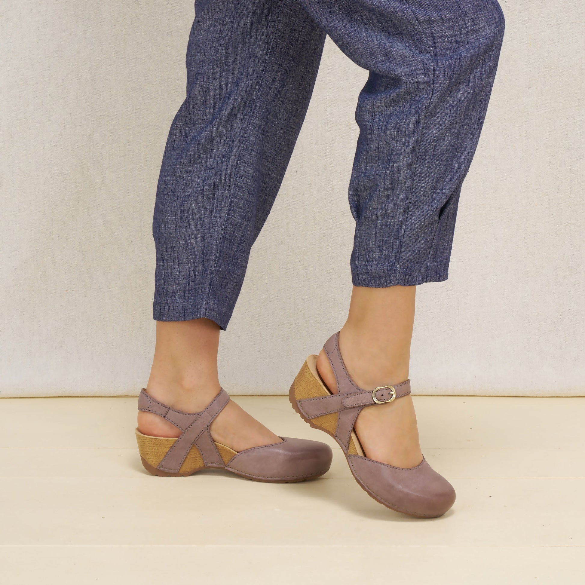 Dansko Tiffani Dusty Lilac Leather