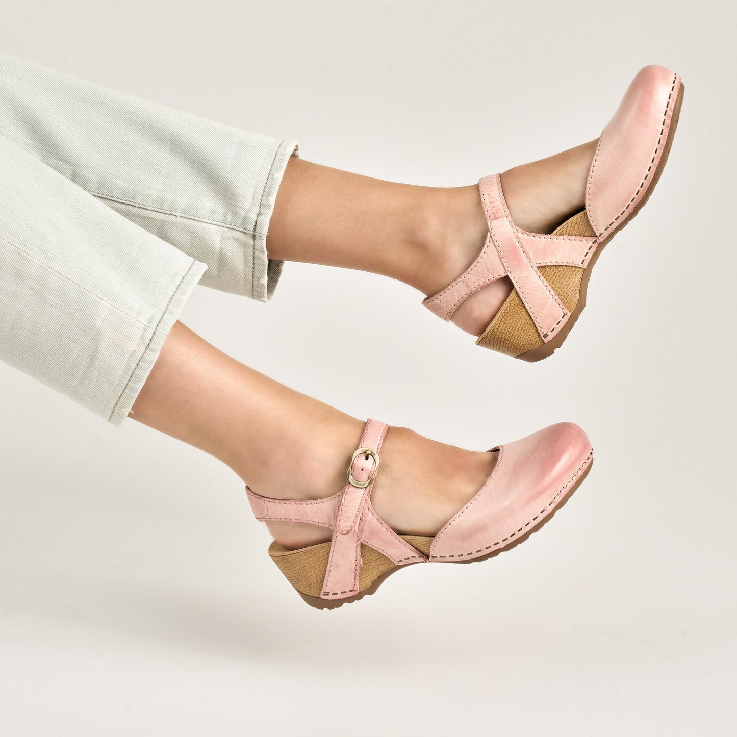 Dansko Tiffani Pink Milled Burnished
