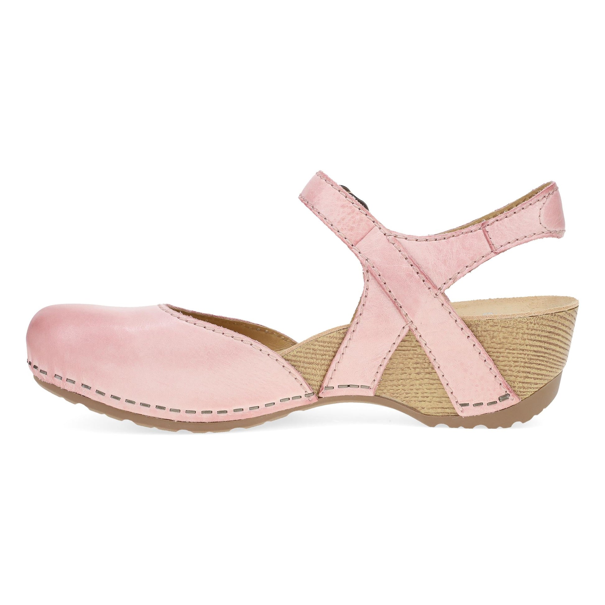 Dansko Tiffani Pink Milled Burnished