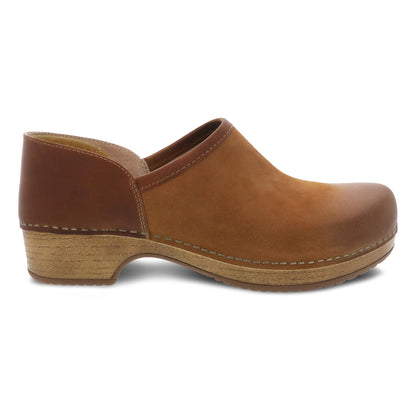 Dansko Brenna Tan Burnished Suede