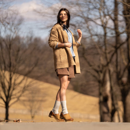 Dansko Brenna Tan Burnished Suede