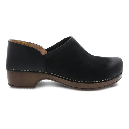 Dansko Brenna Black Burnished Suede