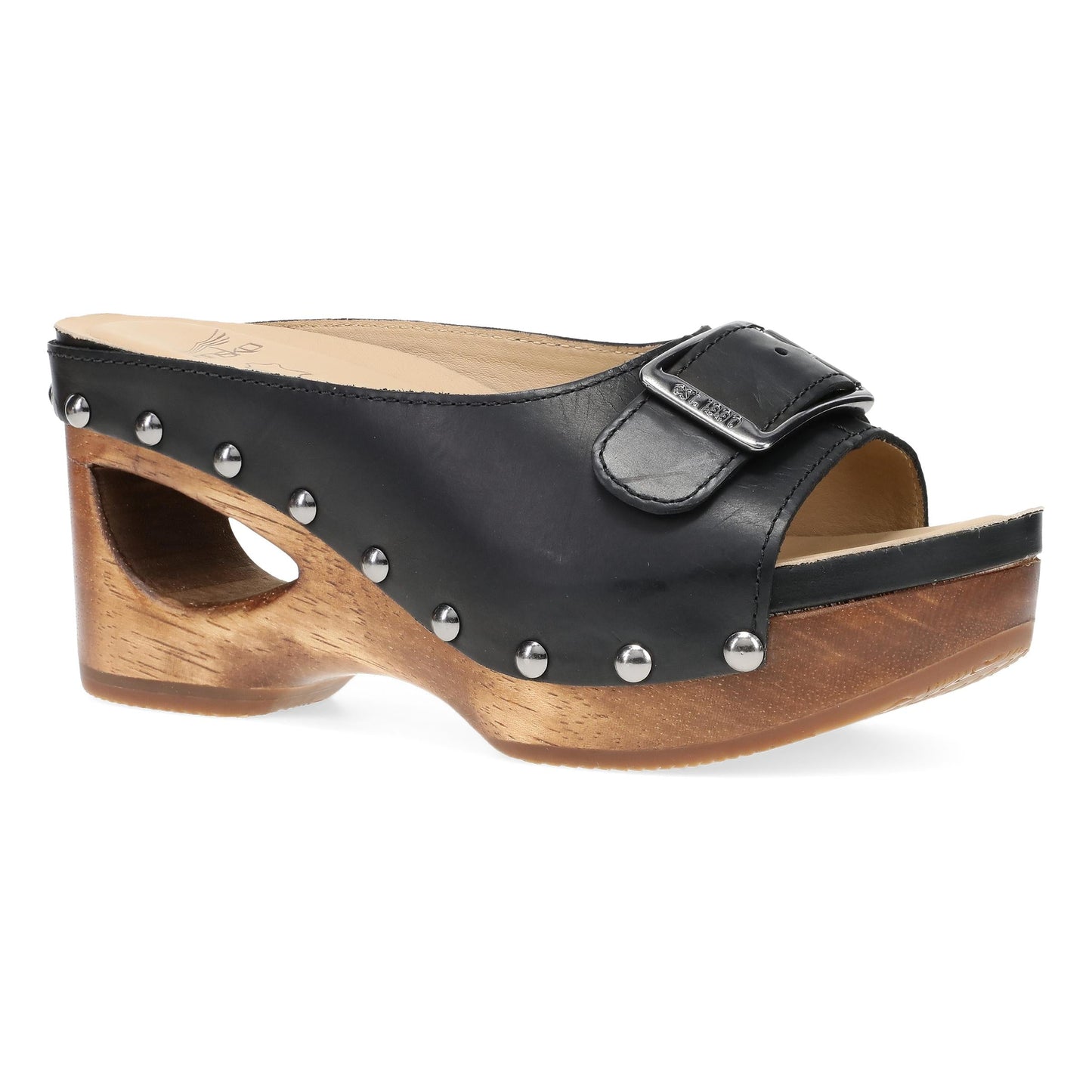 Black Calf Sandal,36