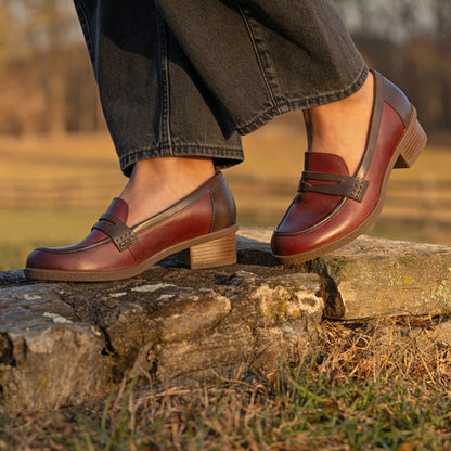 Dansko Danica Plum/Chocolate Waterproof Burnished